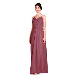 Adrianna Papell Floor Length Sweetheart Bridesmaids Gown‎ Marsala Size 26